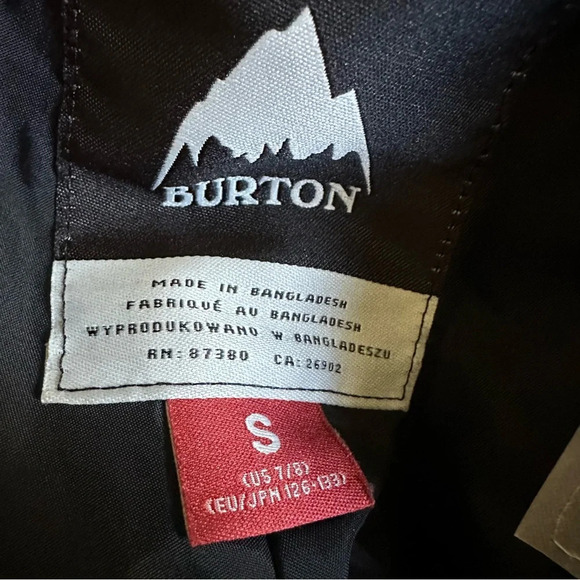 Burton Boys Small 7/8 Dark Gray Insulated Snowboard Pants Dry Ride Room to Grow - Picture 6 of 6